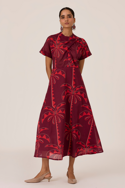 Dalia Palm Print Dress Size XS, M