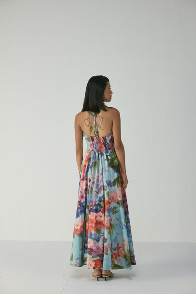 DARLINGTON HALTER NECK DRESS