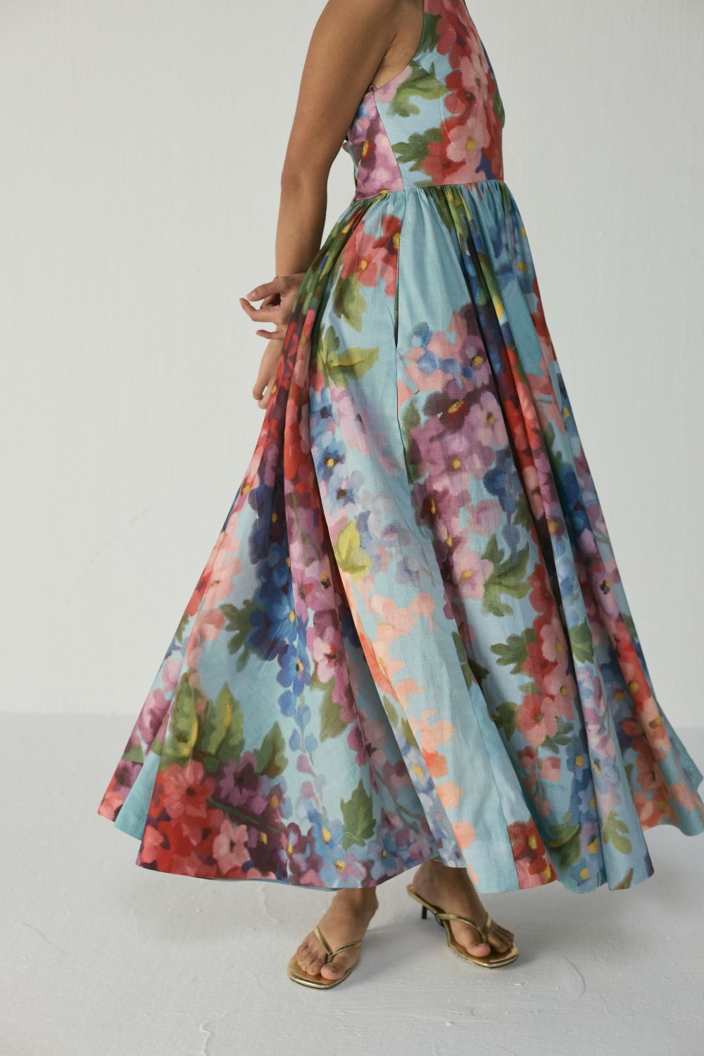 DARLINGTON HALTER NECK DRESS