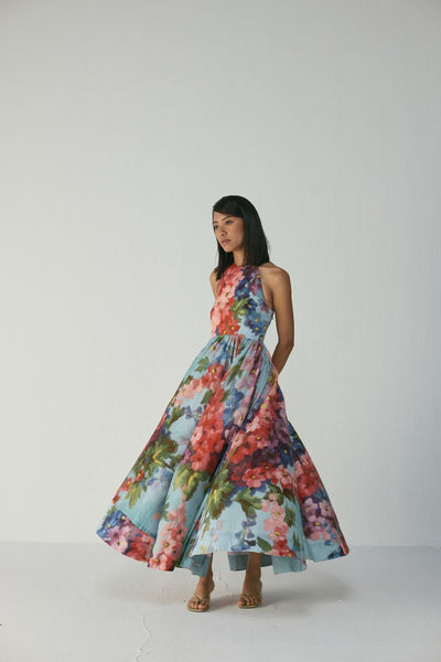 DARLINGTON HALTER NECK DRESS