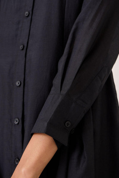 Dilipa Black Button Down Dress