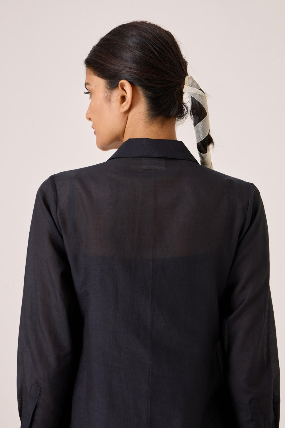 Dilipa Black Button Down Dress