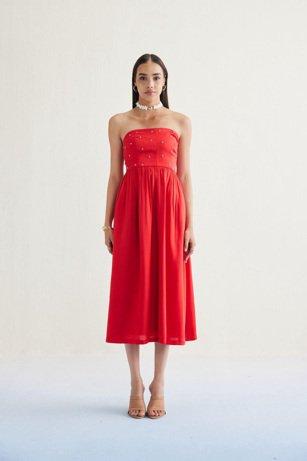 Dreamy Summer Tencel Tube Dress