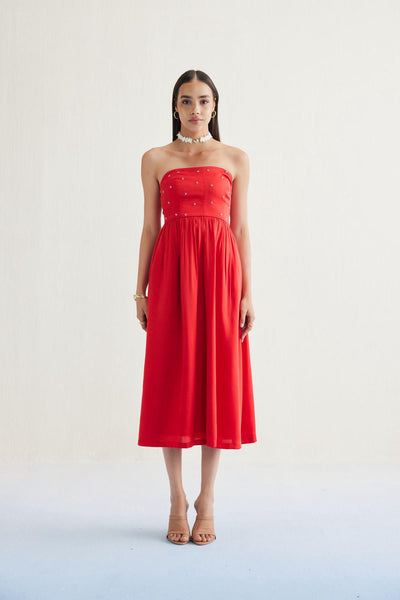 Dreamy Summer Tencel Tube Dress