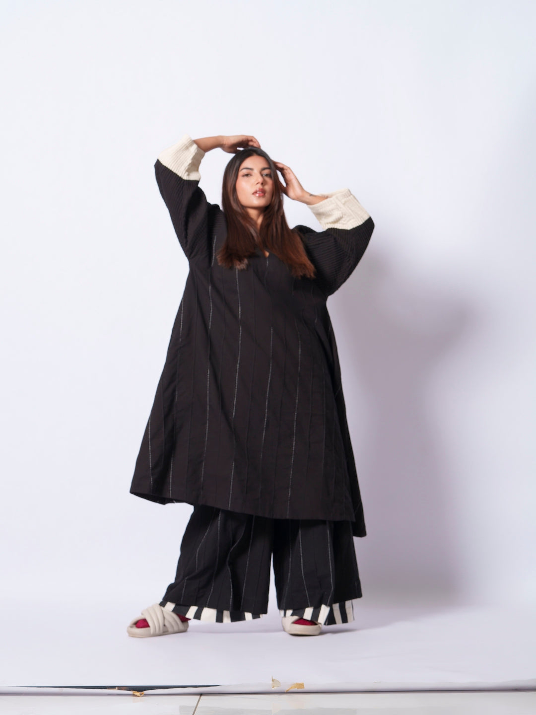 Dune Pants-Black + Natural