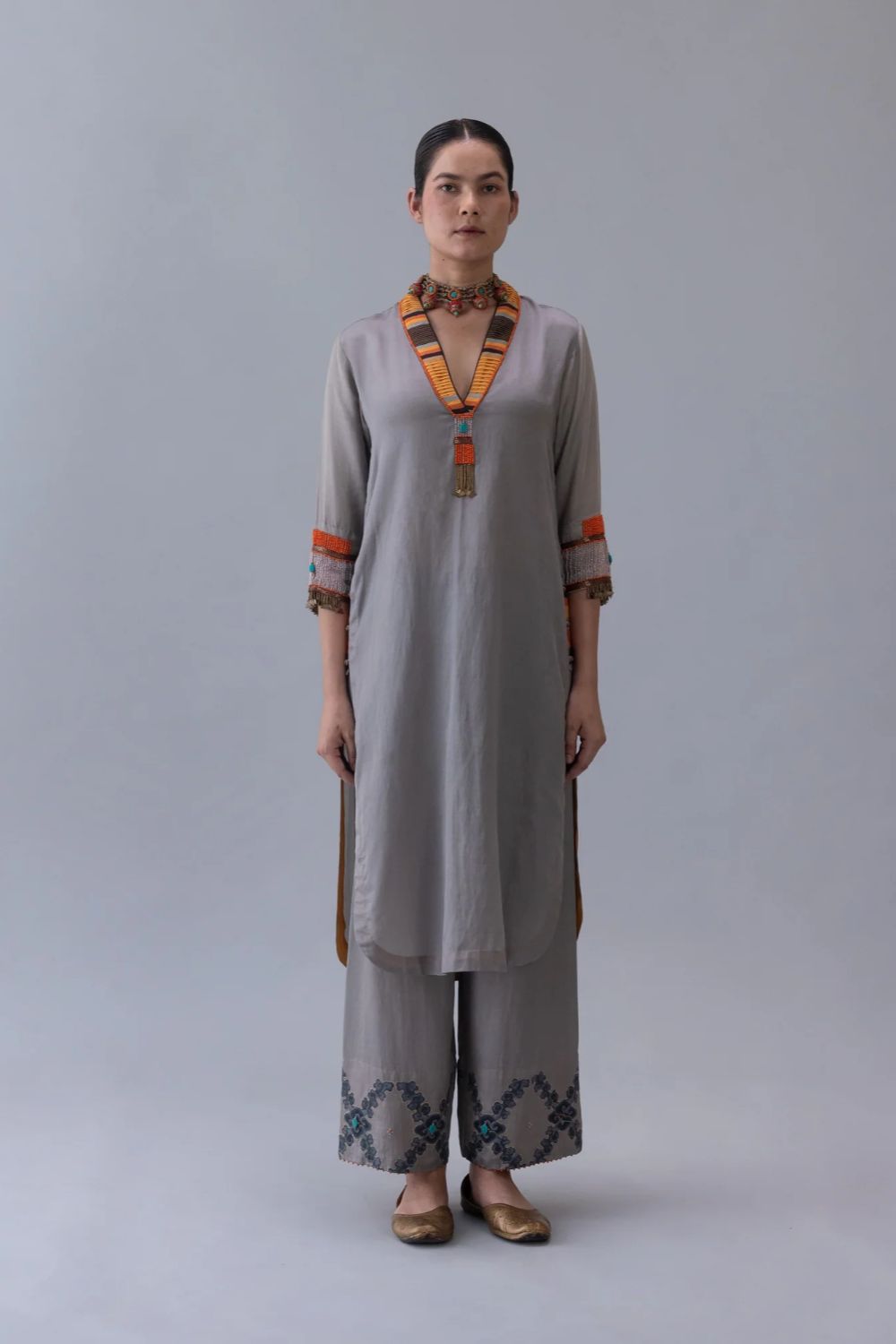 Dzong Kurta-Grey