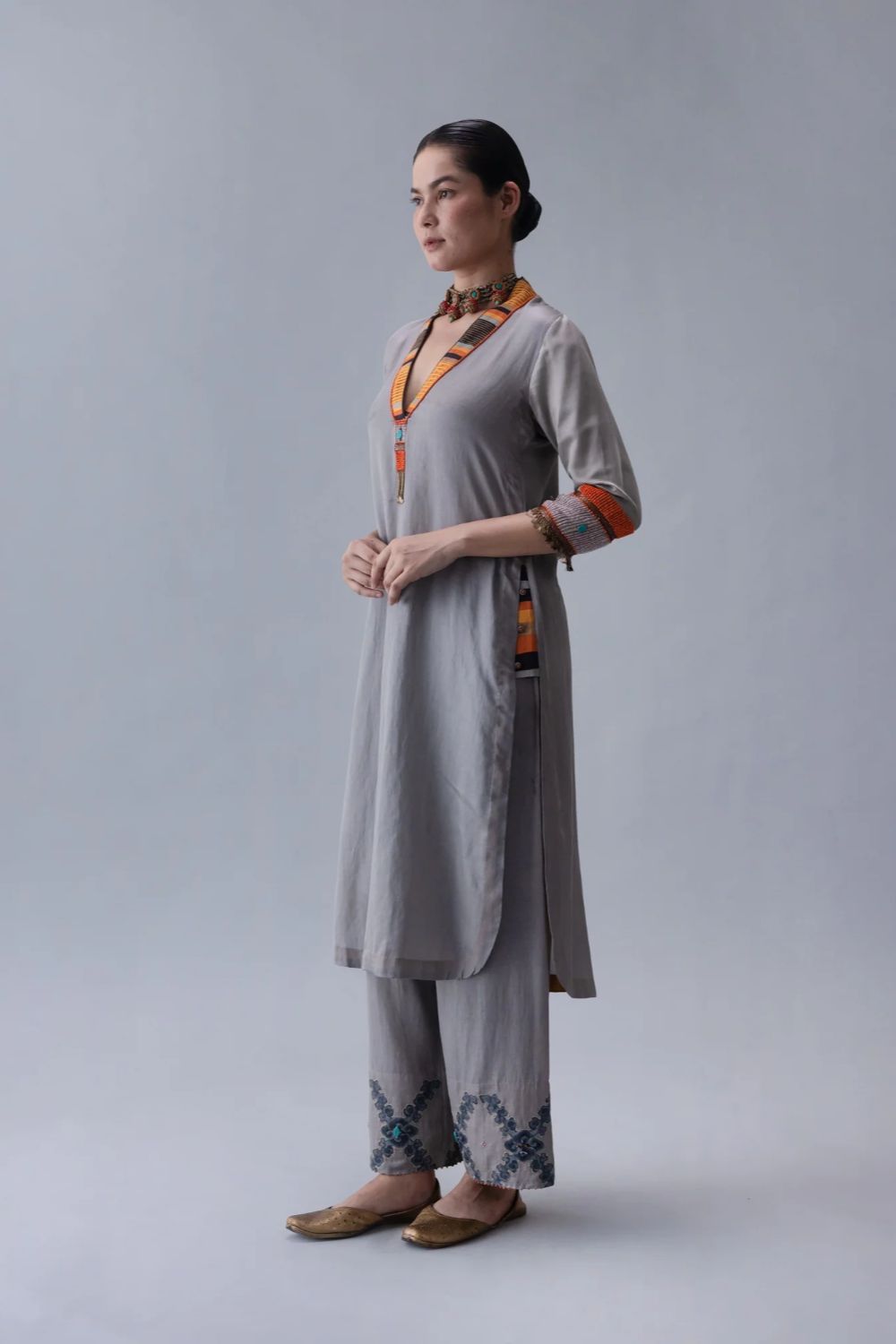 Dzong Kurta-Grey