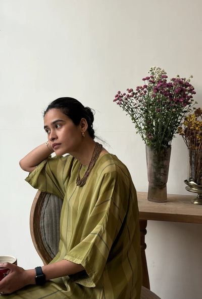 Evelyn Striped Chakbagla Kurta Set
