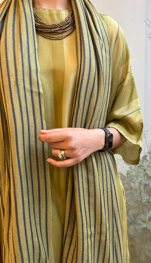 Evelyn Striped Chakbagla Kurta Set