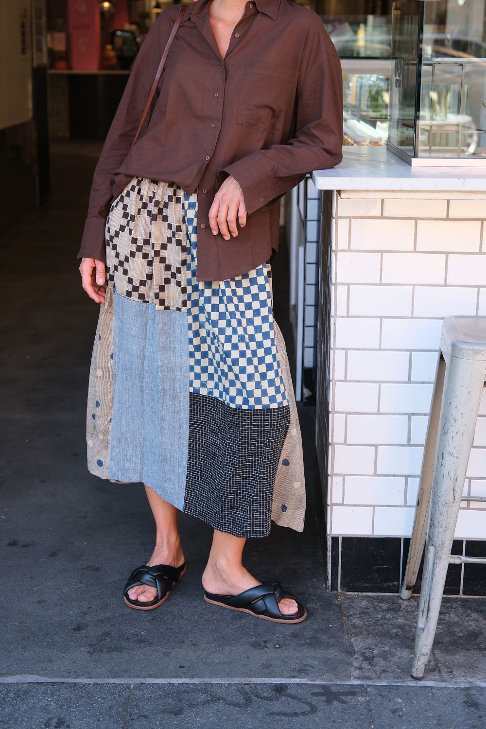 Echo Park Blue Patchwork Skirt