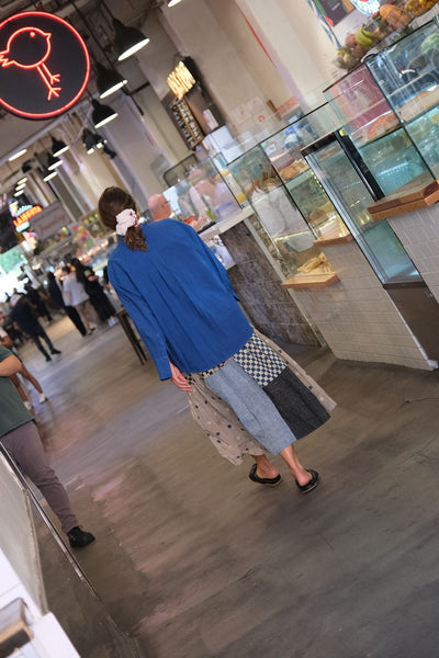 Echo Park Blue Patchwork Skirt