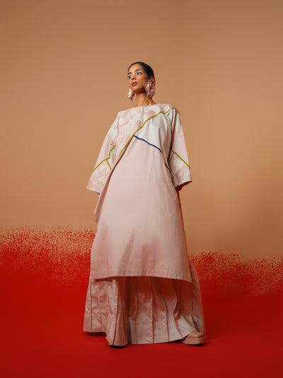 Echo Tunic (Pink + Grey + Blue + Moss Green)-Ech/Ec/Tu/PiGrMg