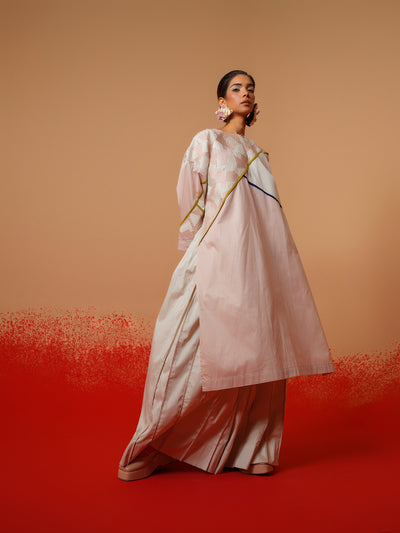 Echo Tunic (Pink + Grey + Blue + Moss Green)-Ech/Ec/Tu/PiGrMg