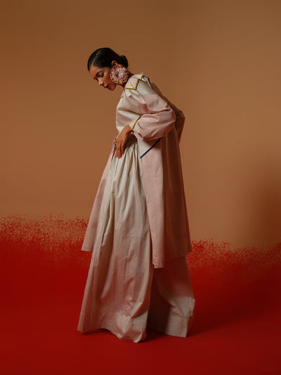 Echo Tunic (Pink + Grey + Blue + Moss Green)-Ech/Ec/Tu/PiGrMg