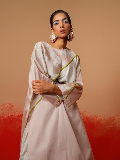 Echo Tunic (Pink + Grey + Blue + Moss Green)-Ech/Ec/Tu/PiGrMg