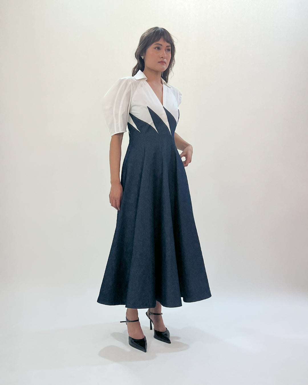Yacht Dress-Blue & White