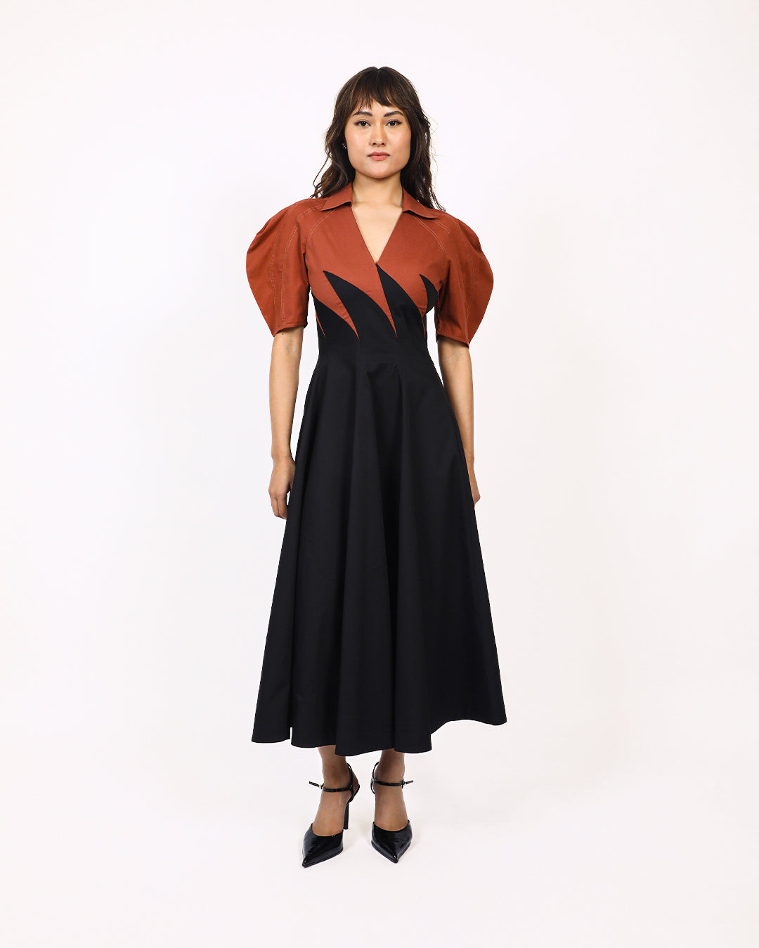 Yacht Dress-Black & Brown