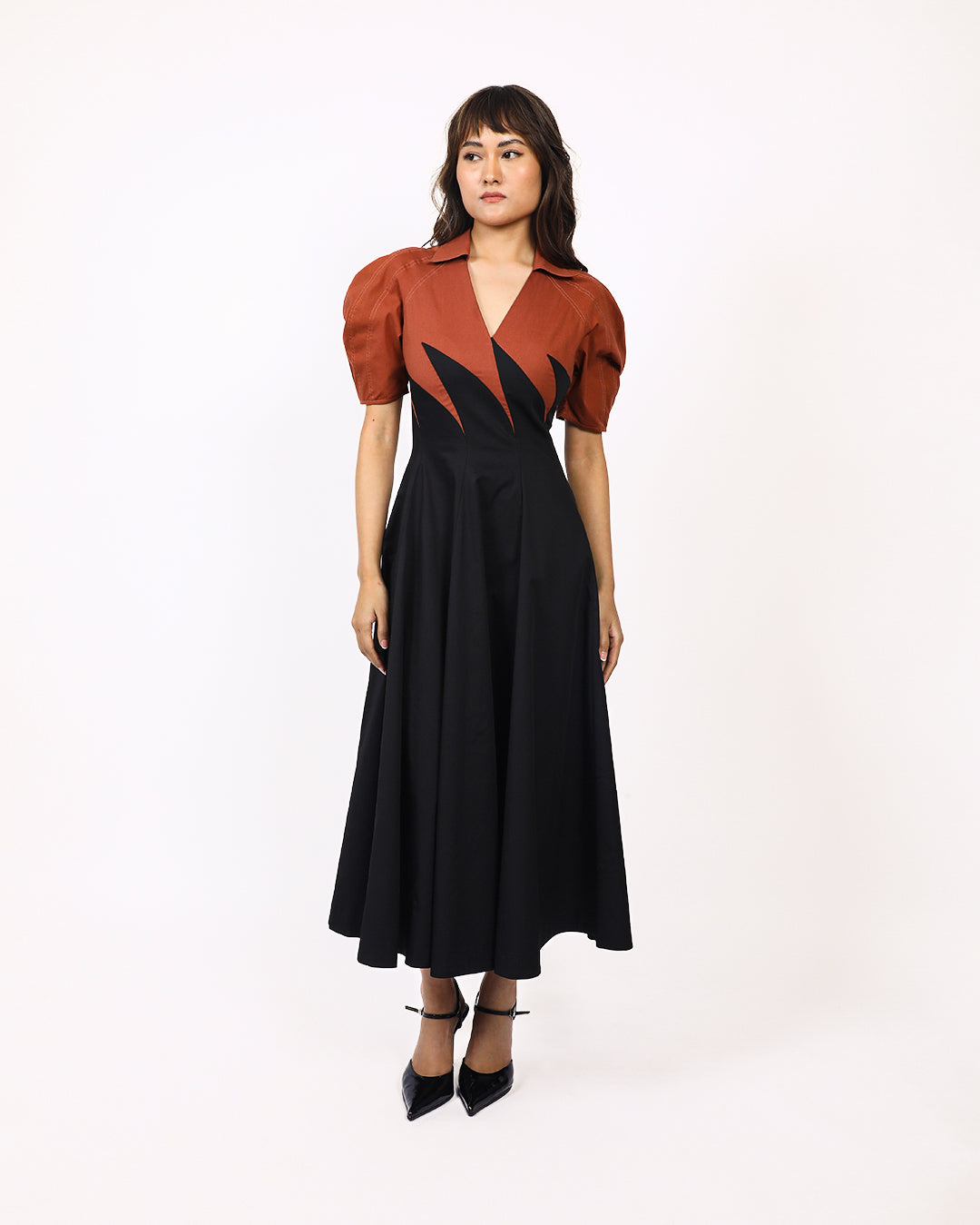 Yacht Dress-Black & Brown
