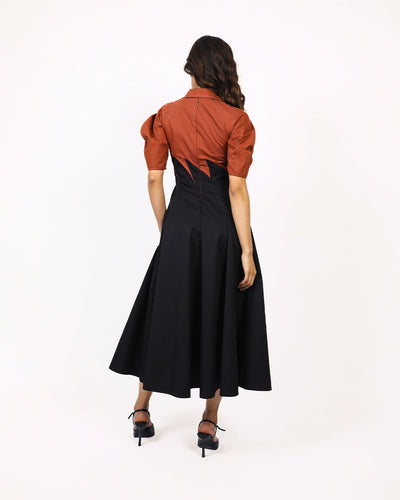 Yacht Dress-Black & Brown