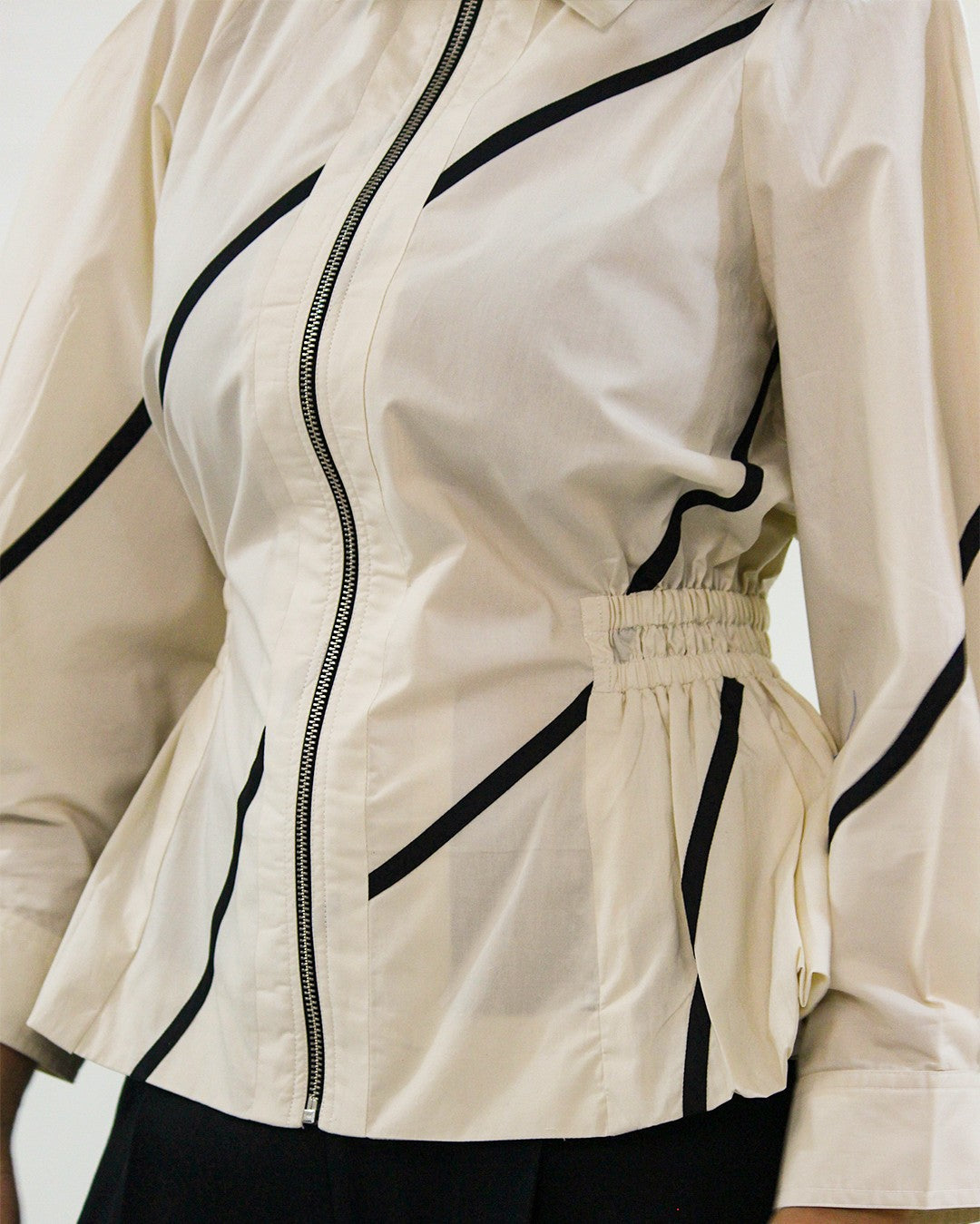 Bubble hem stem top