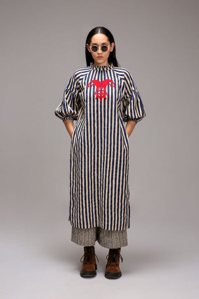 Egg-Shell Blue Striped RE Pants