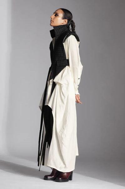 Eira Jacket-Black/ White Checks