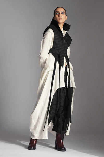 Eira Jacket-Black/ White Checks