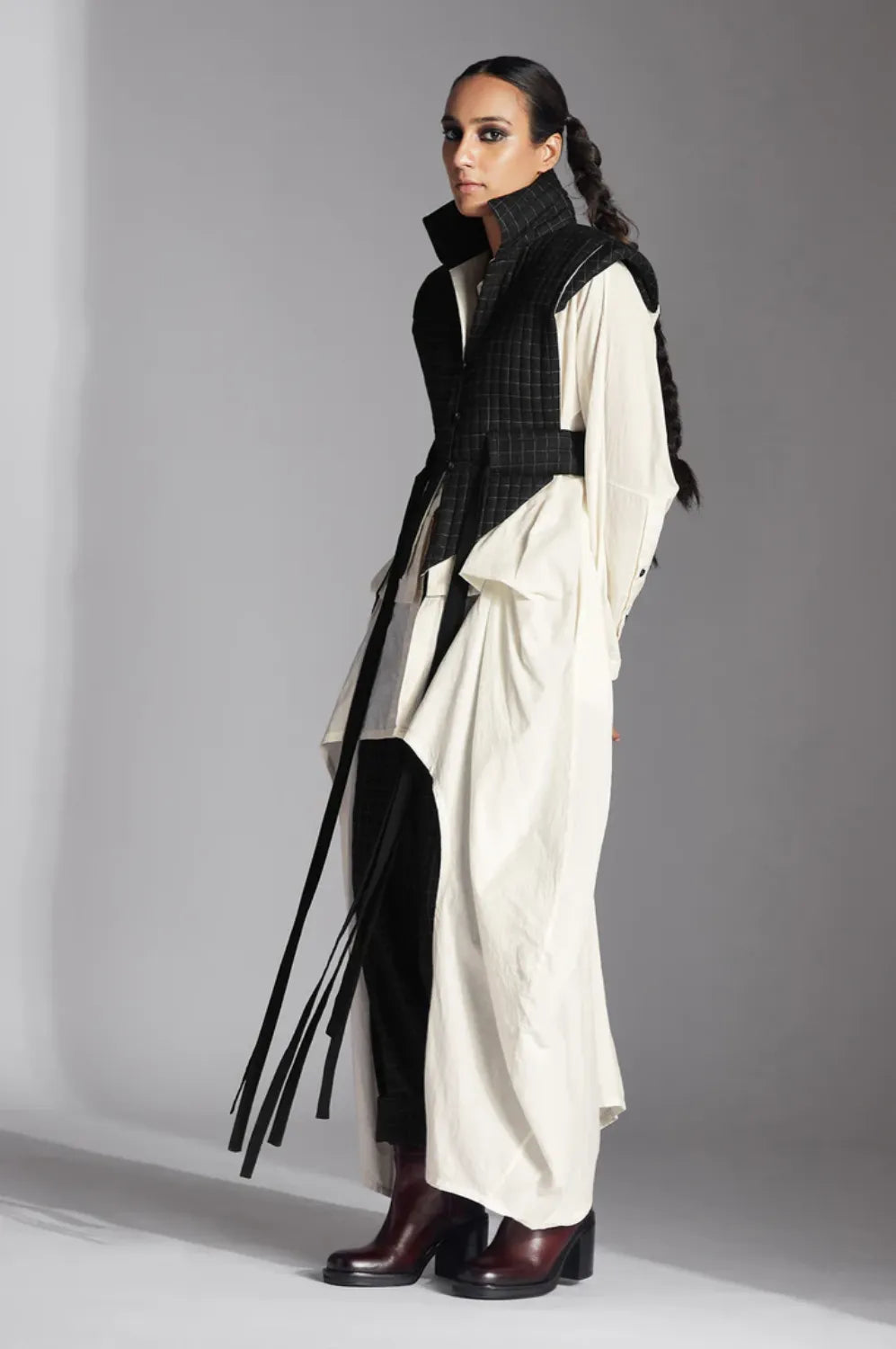 Eira Jacket-Black/ White Checks