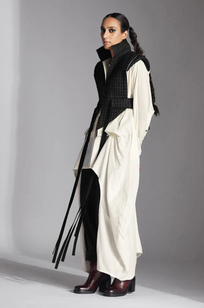 Eira Jacket-Black/ White Checks