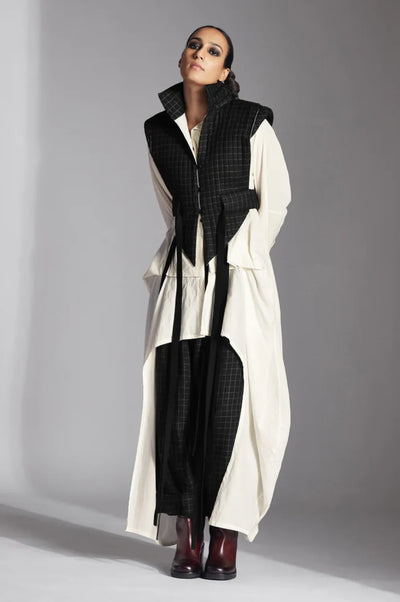 Eira Jacket-Black/ White Checks