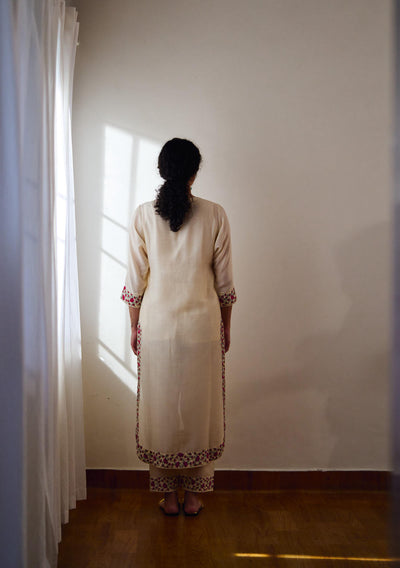 Elle ivory kurta set