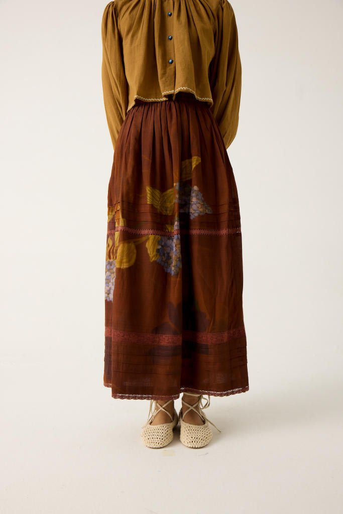 ELSA SET-KHAKI + FOLIAGE(ELSA TOP+EMILY SKIRT)
