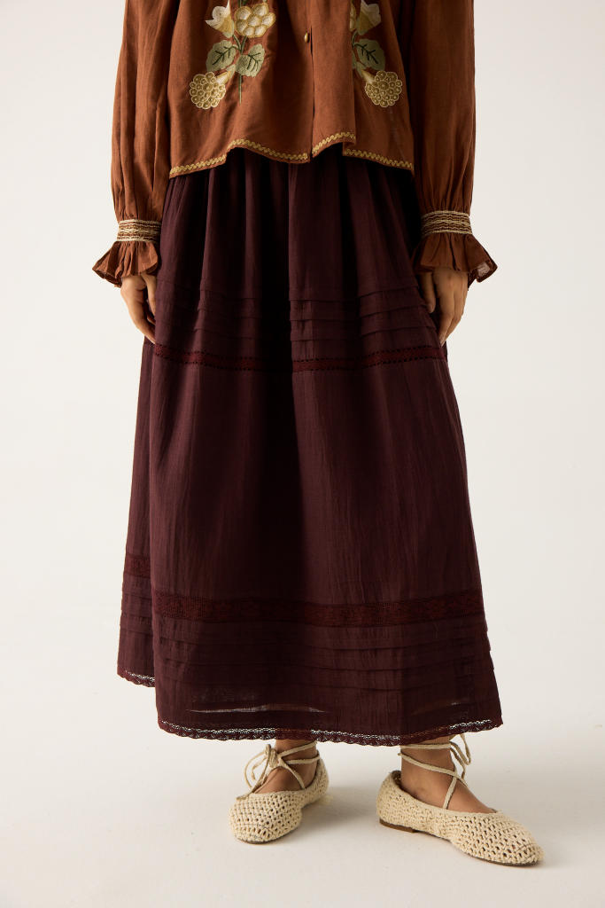 ELSA SET-RUST (ELSA TOP+ EMILY SKIRT)