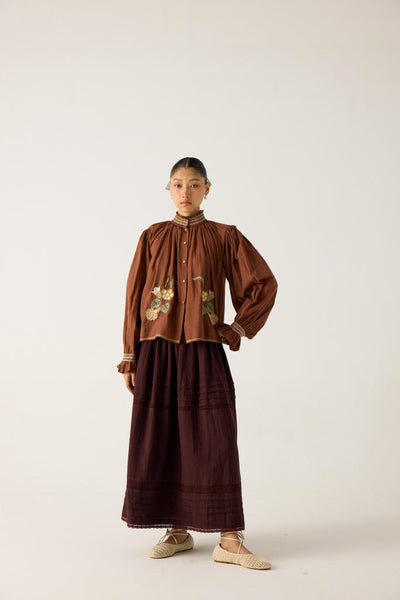 ELSA TOP -RUST