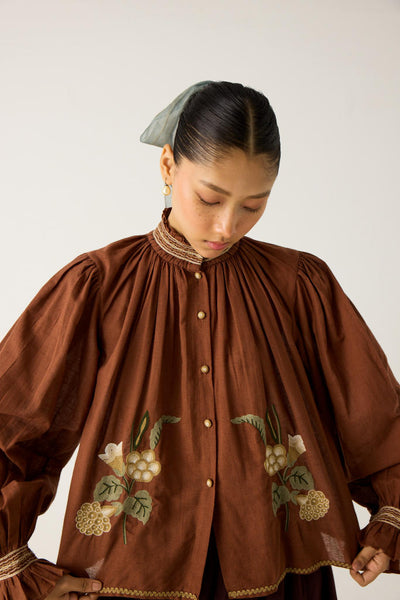 ELSA TOP -RUST