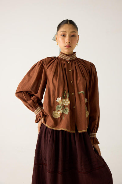 ELSA TOP -RUST