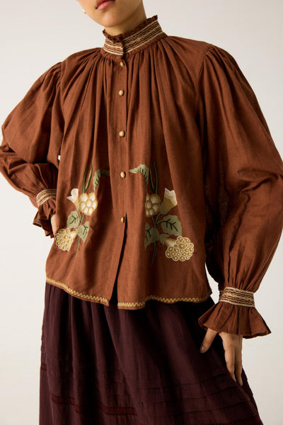 ELSA TOP -RUST