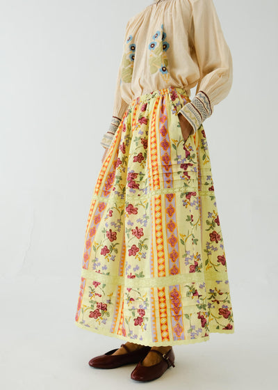 Emily skirt-Folk Bloom