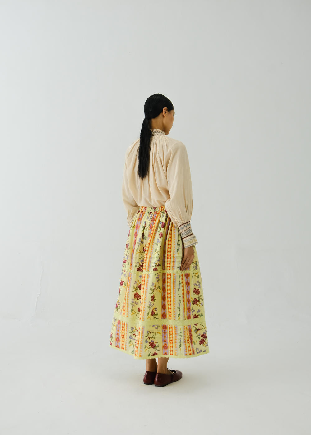 Emily skirt-Folk Bloom