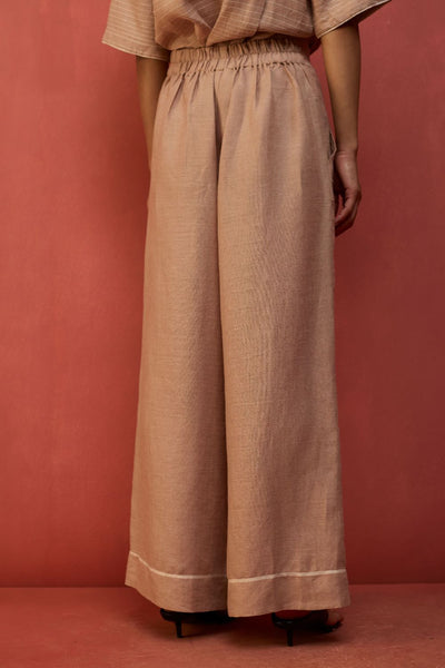 Emma Relaxed Fit Linen Pants - Dusty Rose