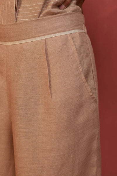 Emma Relaxed Fit Linen Pants - Dusty Rose