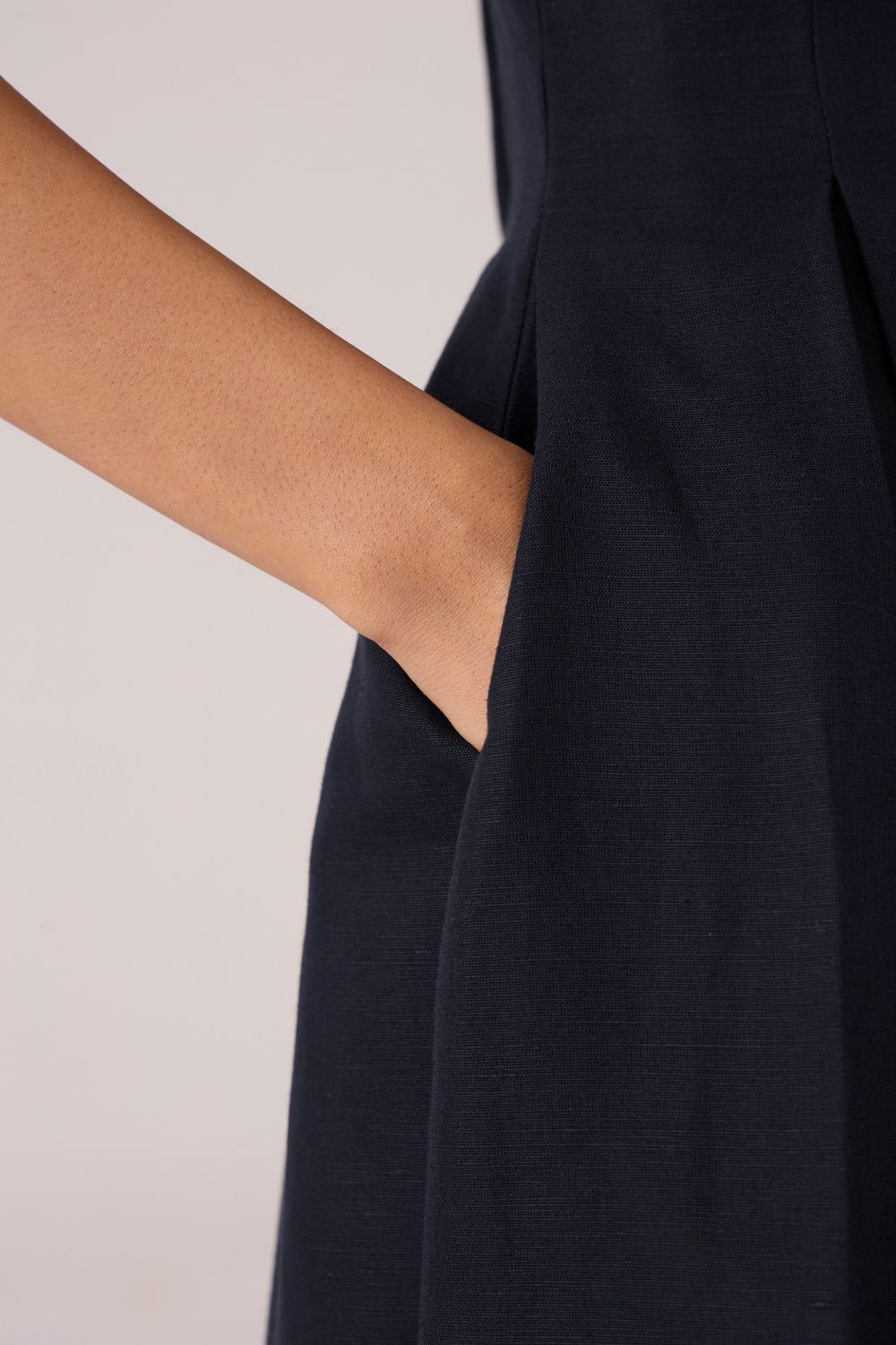Eos Black Midi Dress
