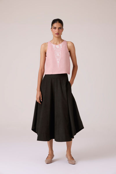 Evora Rose Embroidered Top