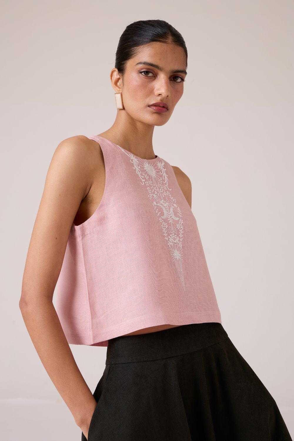 Evora Rose Embroidered Top