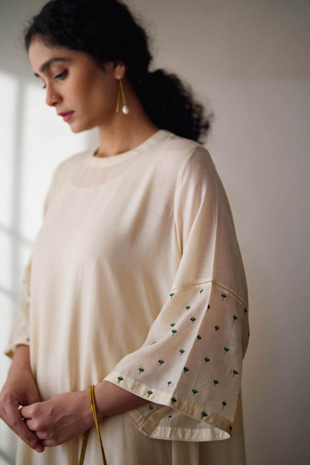 Fleur ivory kurta set