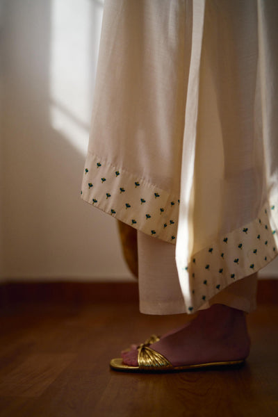 Fleur ivory kurta set