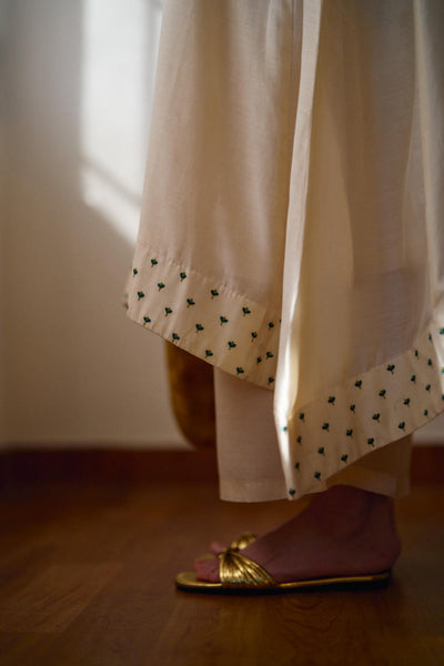Fleur ivory kurta set