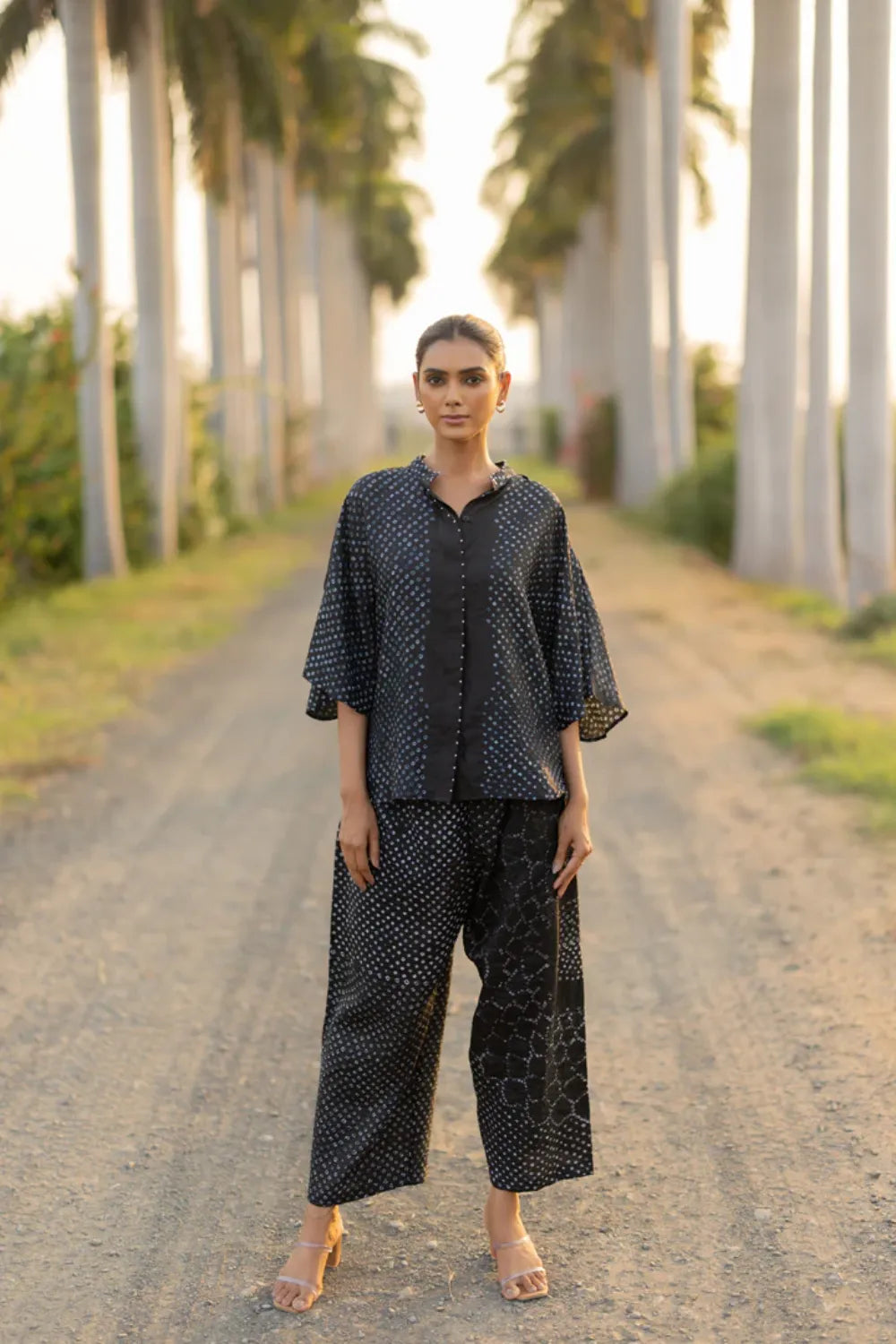 FLORA SHORT M KAF SHIRT-BLACK