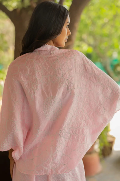 FLORA SHORT M KAF SHIRT-BLUSH PINK