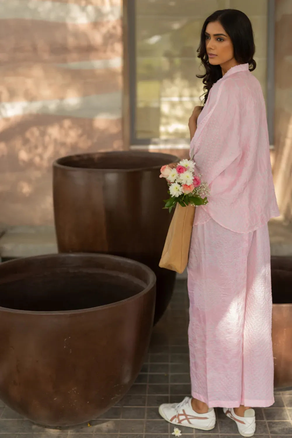 FLORA SHORT M KAF SHIRT-BLUSH PINK